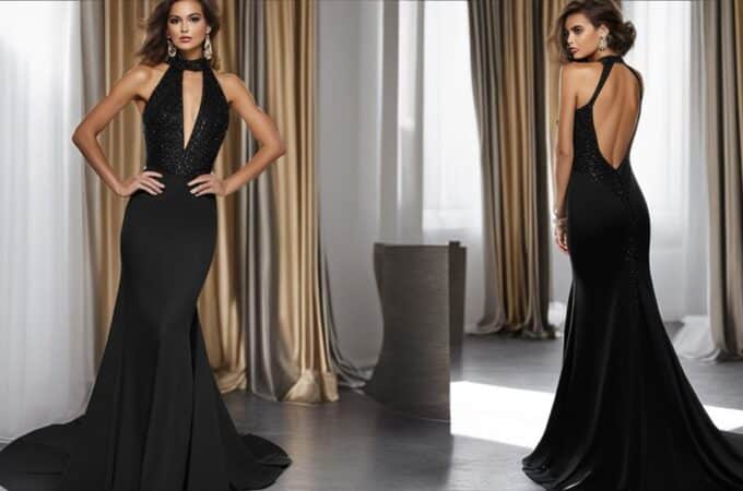 Who Wears A Black Prom Dress Fitted Style Best?